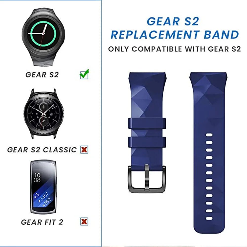 Durable Sport Silicone Strap for Samsung Galaxy Gear S2 - Comfortable & Stylish Smartwatch Accessory - Shoplyi