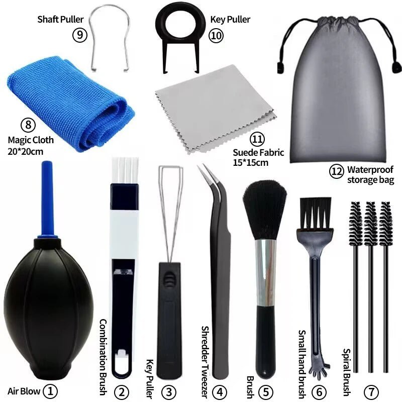 All-in-One Electronic Cleaning Kit – Compact Brush Set for Keyboard, Laptop & More - Shoplyi