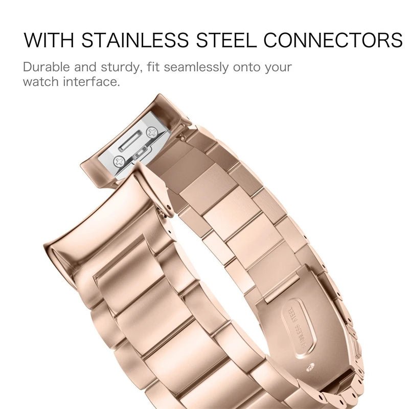 Stainless Steel Band for Samsung Gear S2 - Metal Strap with Connectors for SM-R720 Smartwatch - Shoplyi