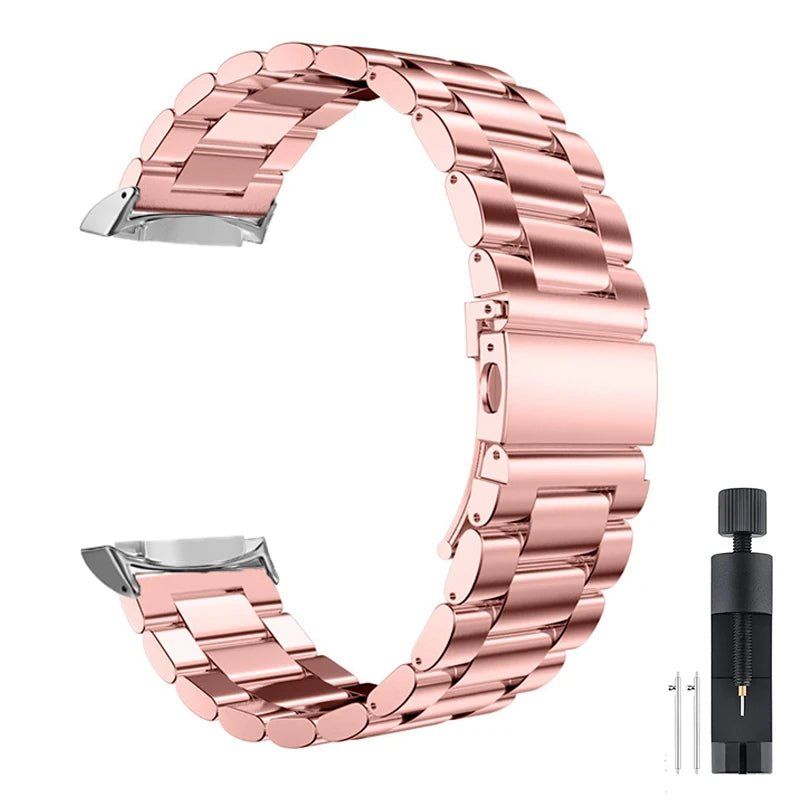 Stainless Steel Band for Samsung Gear S2 - Metal Strap with Connectors for SM-R720 Smartwatch - Shoplyi