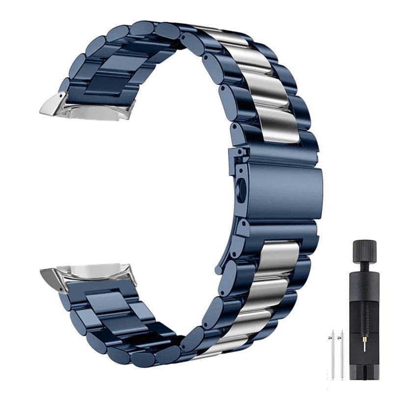 Stainless Steel Band for Samsung Gear S2 - Metal Strap with Connectors for SM-R720 Smartwatch - Shoplyi