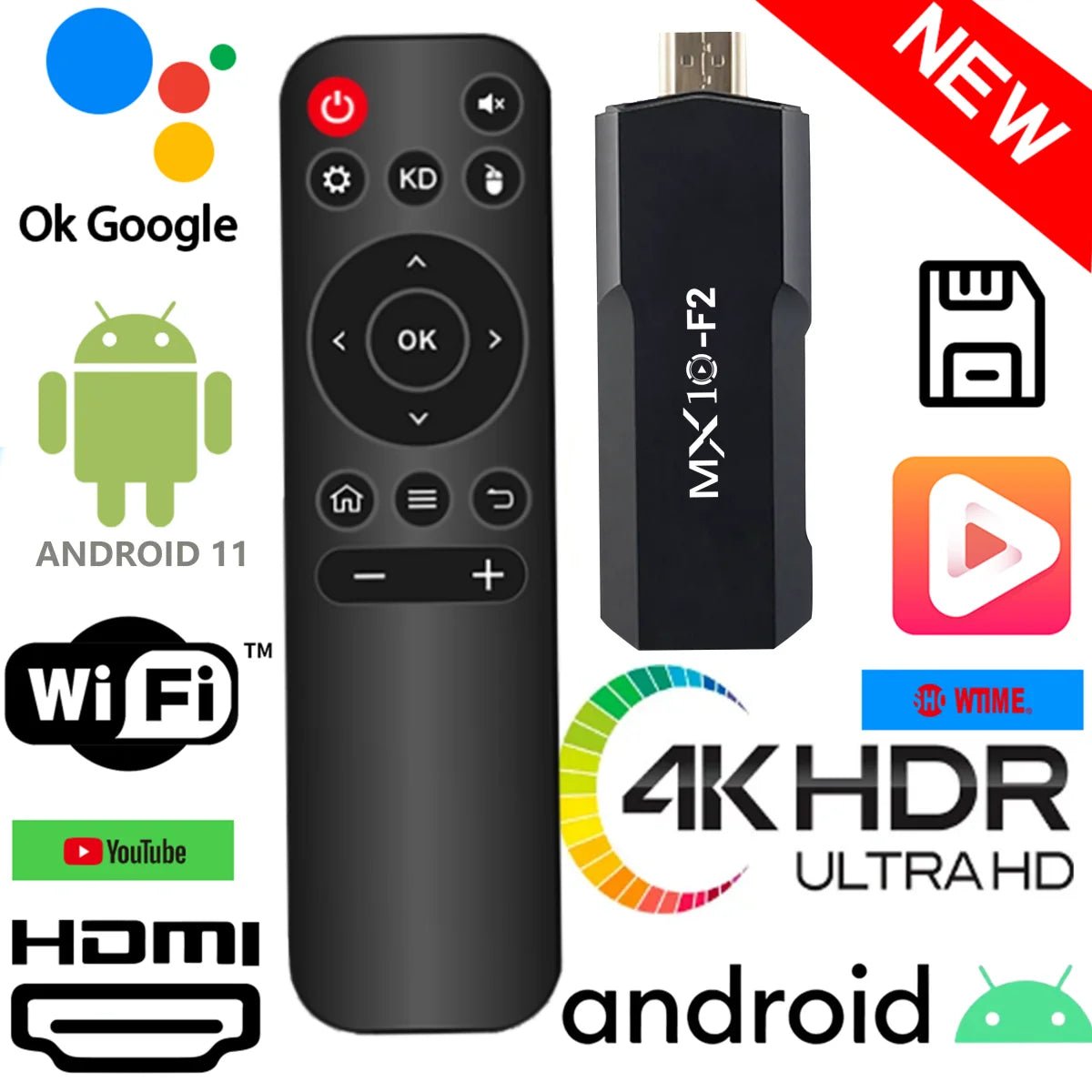 MX10 F2 TV Stick – Premium Streaming & High-Performance Specs - Shoplyi