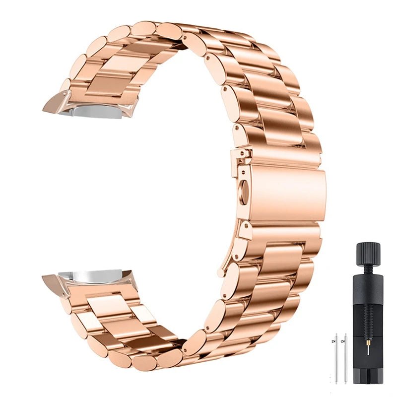 Stainless Steel Band for Samsung Gear S2 - Metal Strap with Connectors for SM-R720 Smartwatch - Shoplyi