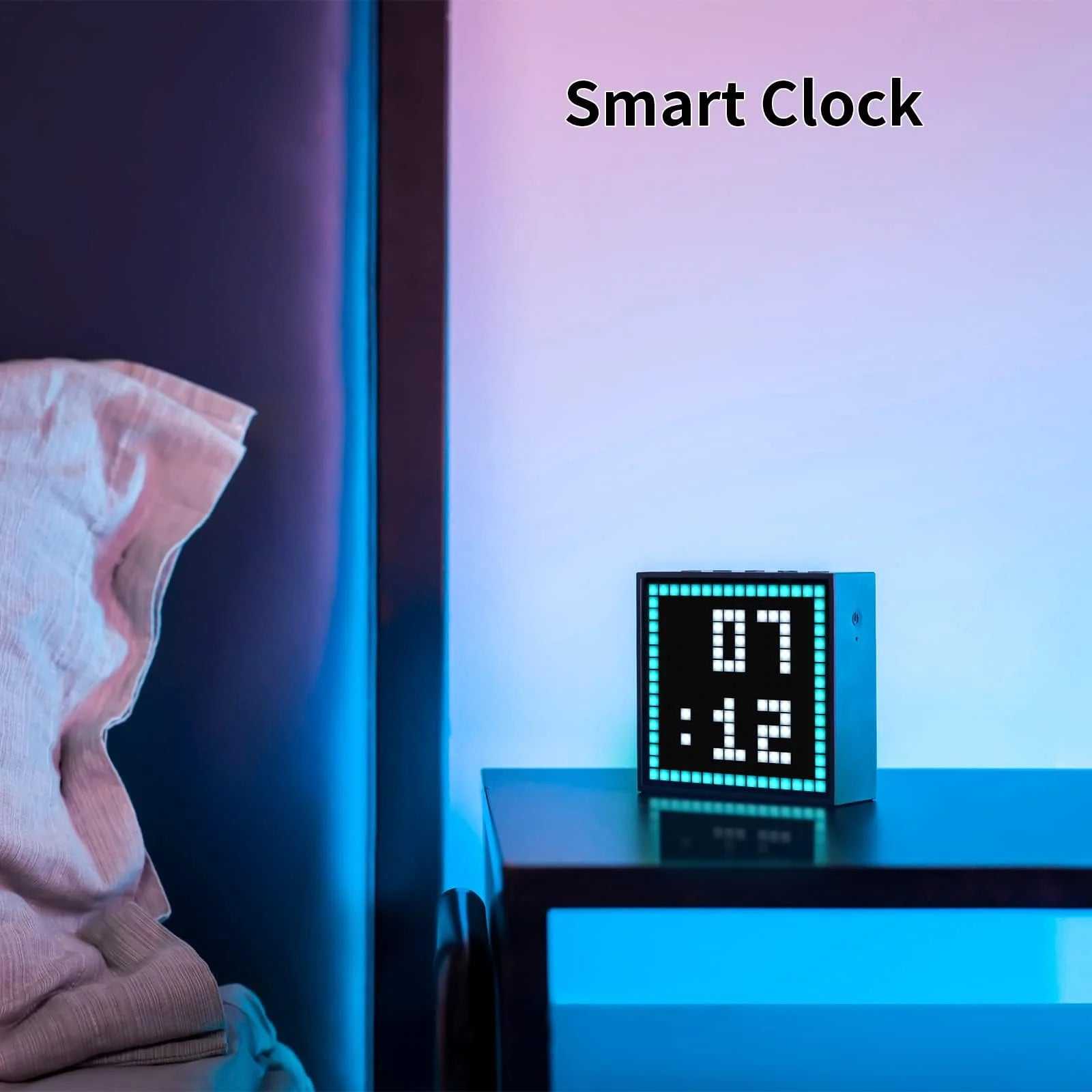 Divoom Timebox Evo Bluetooth Speaker with Clock, Alarm & Programmable LED Pixel Art Display – Unique Gift