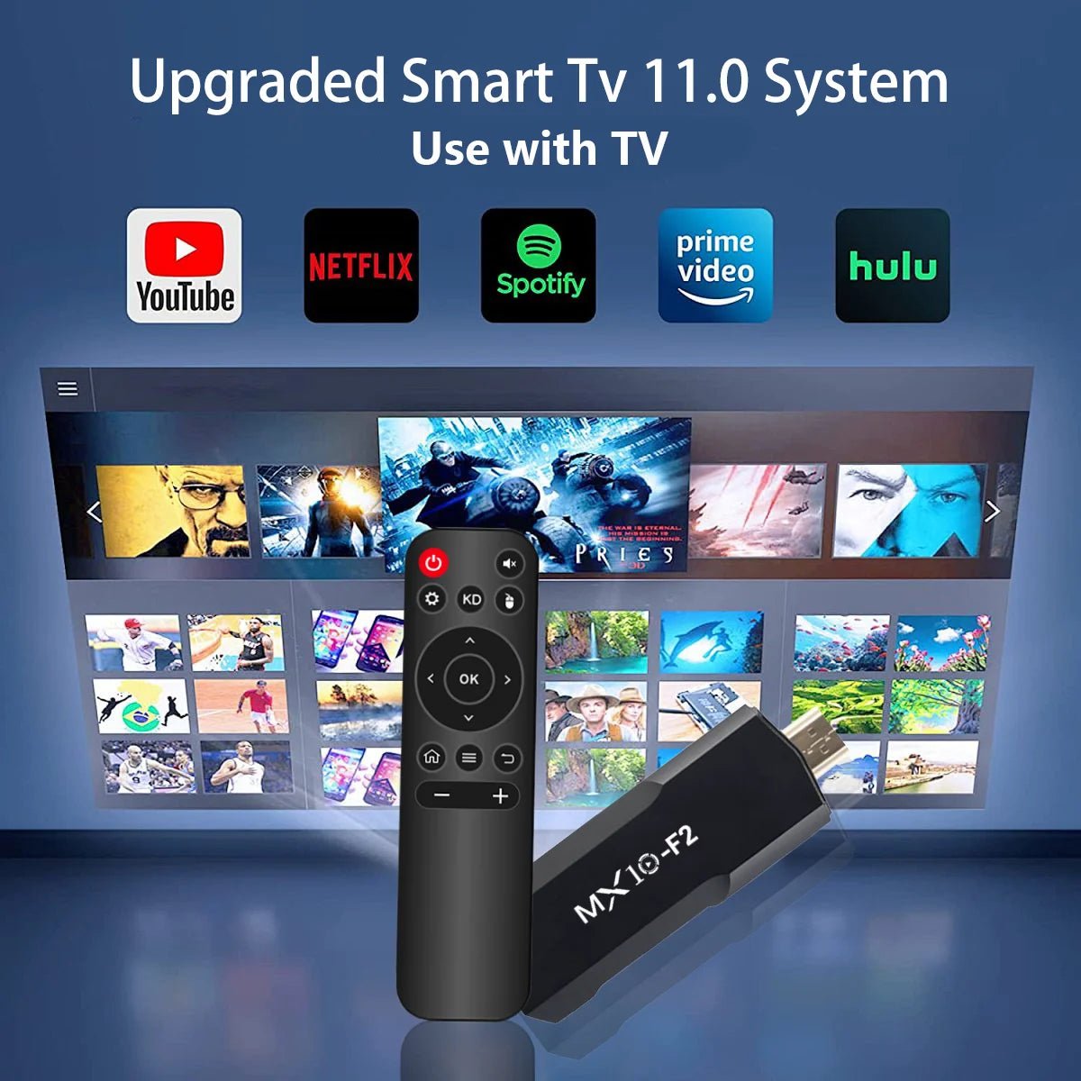 MX10 F2 TV Stick – Premium Streaming & High-Performance Specs - Shoplyi