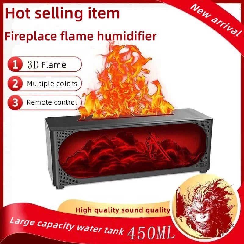 Wukong Simulated Flame Humidifier & Speaker