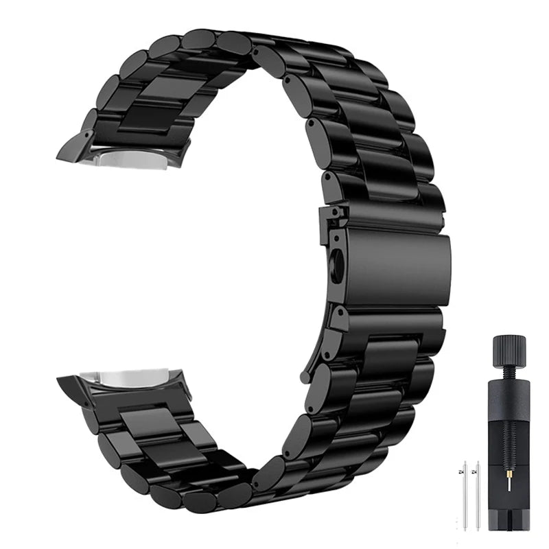 Stainless Steel Band for Samsung Gear S2 - Metal Strap with Connectors for SM-R720 Smartwatch - Shoplyi