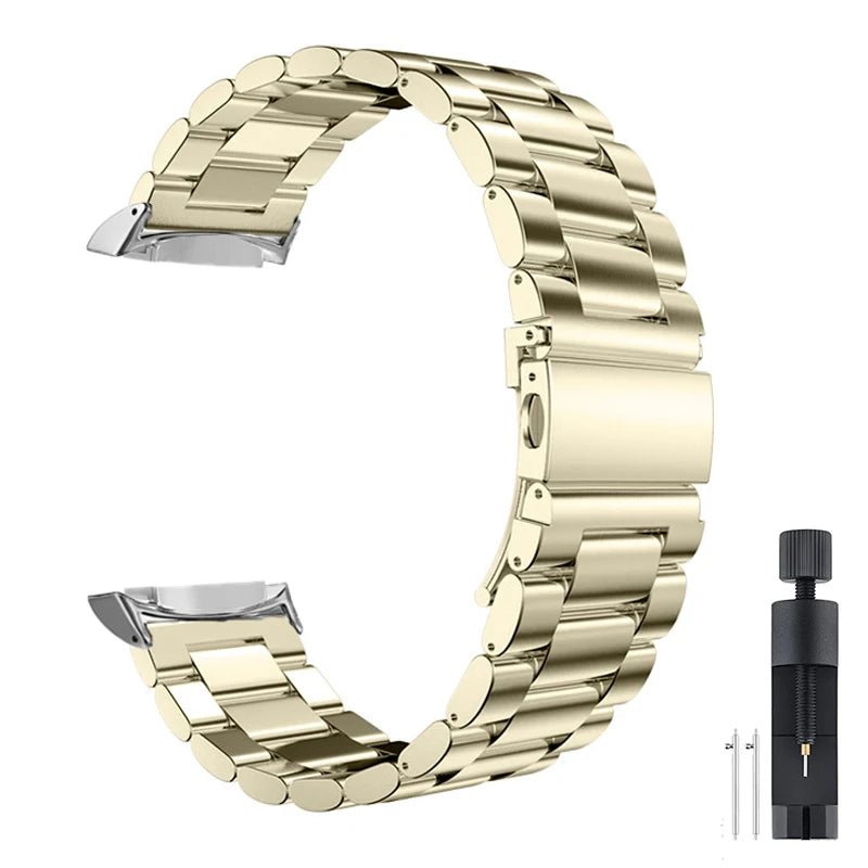 Stainless Steel Band for Samsung Gear S2 - Metal Strap with Connectors for SM-R720 Smartwatch - Shoplyi